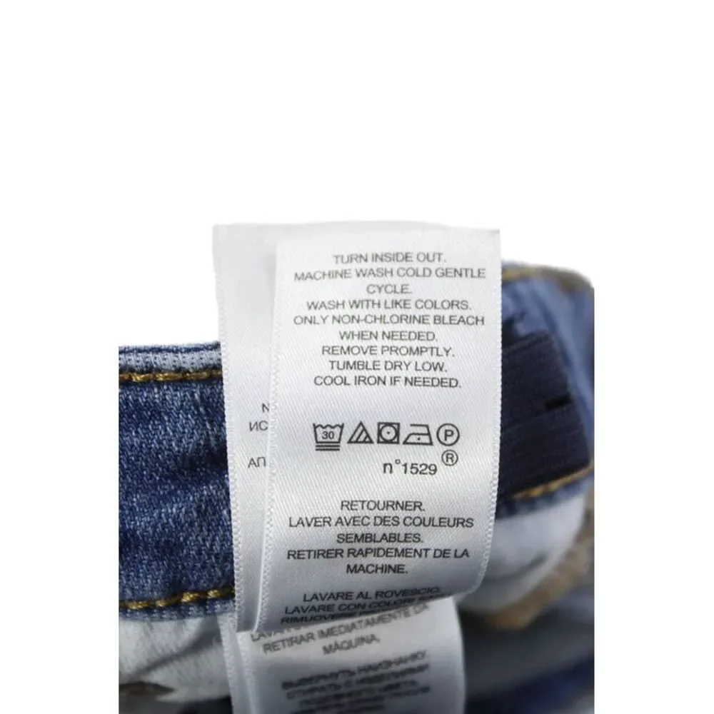 Polo Ralph Lauren Girls High Rise The Tompkins Skinny Jeans Blue Size 7